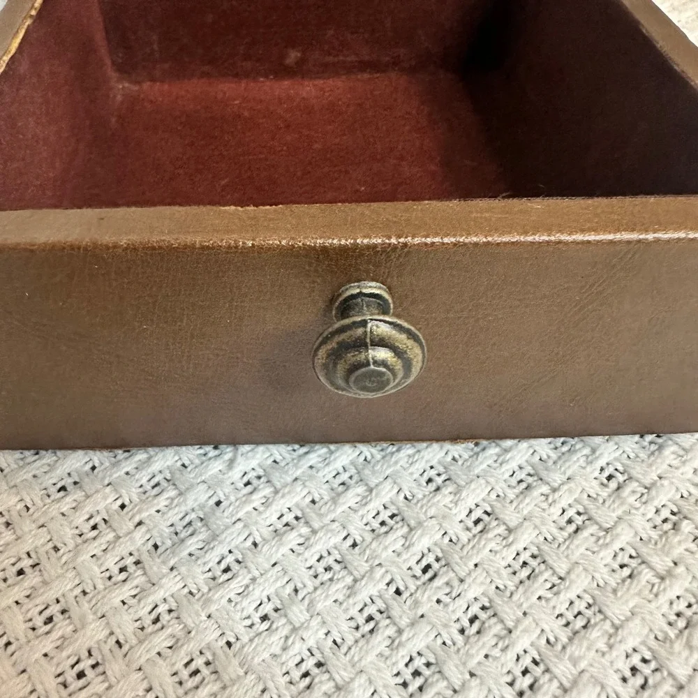 Equestrian Jewelry Box Brown Horse Tassel Dark Academia Velvet Western Cowgirl